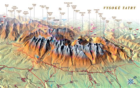 vysoké tatry turistická mapa